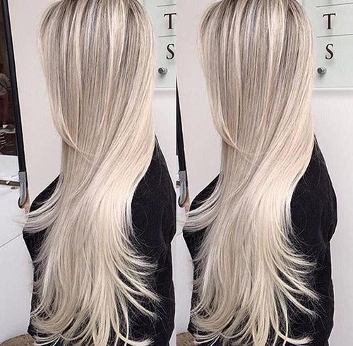 Aplique loiro platinado