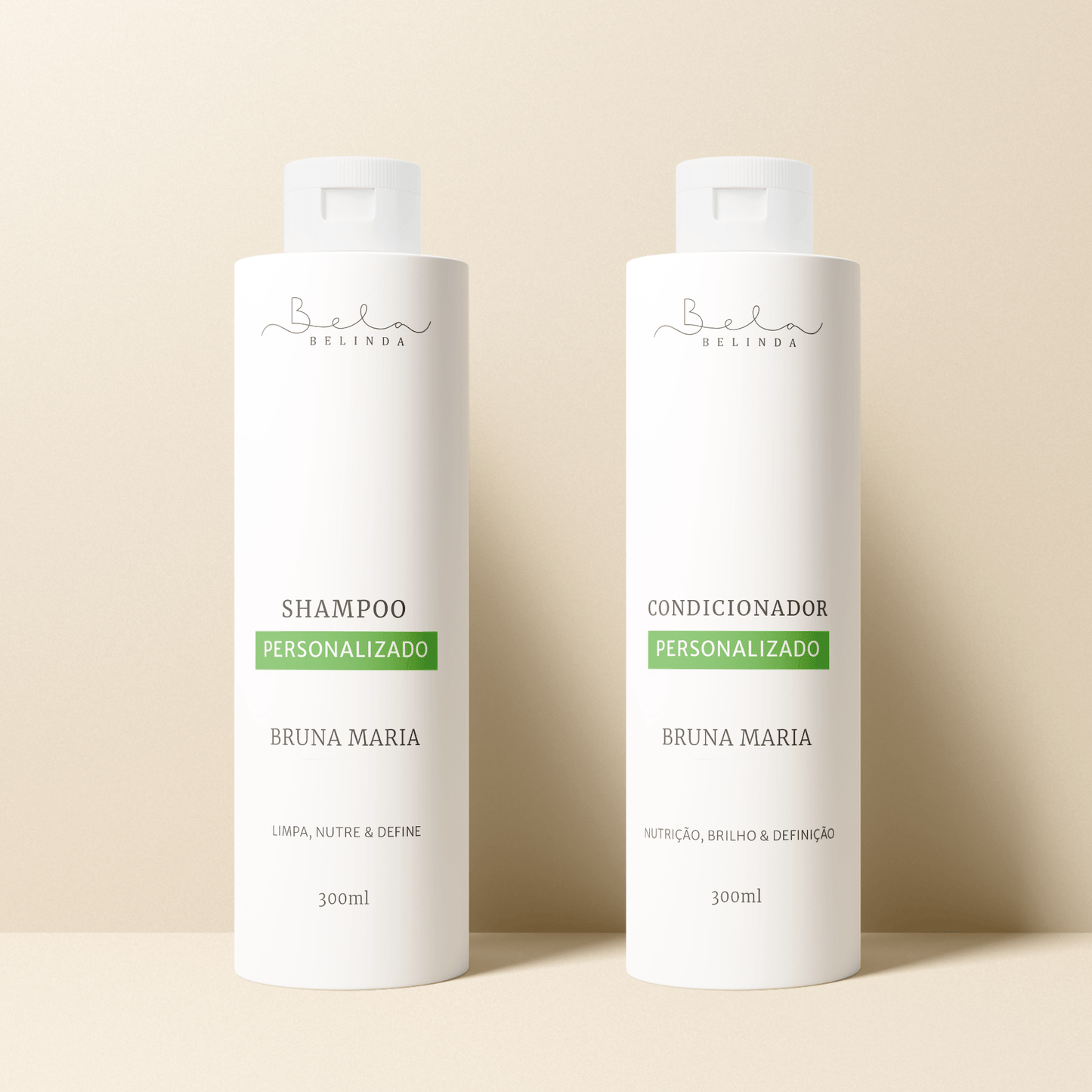 Bela Belinda Tratamento Completo (Shampoo + Condicionador) Tratamento Biocompatível para Cabelos Oleosos.