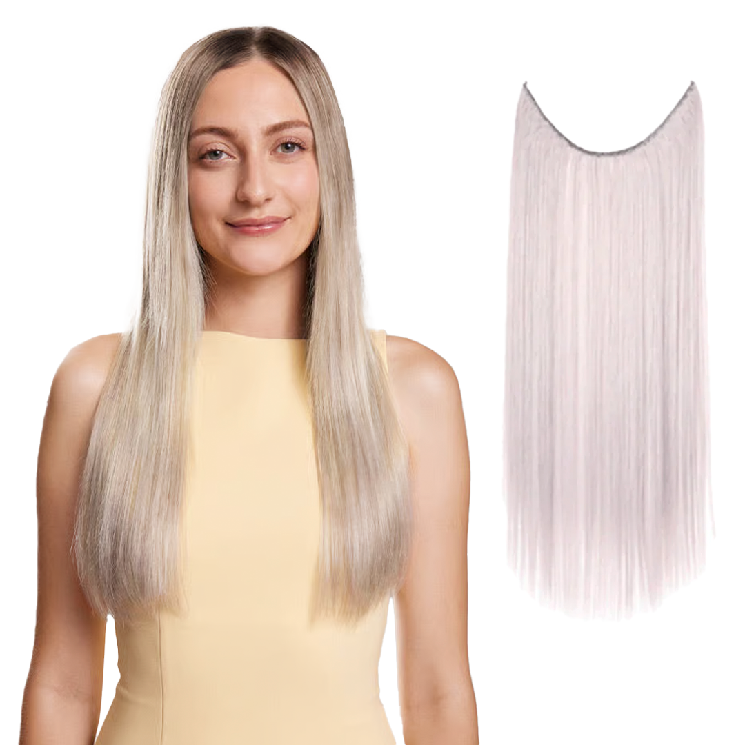 Aplique Loiro Platinado Cinza Entrega Rápida