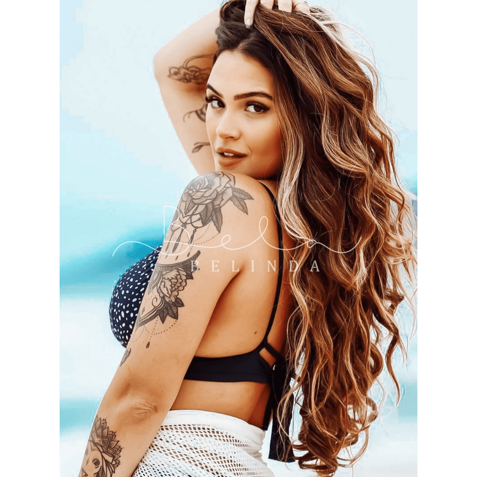 Bela Belinda Aplique Califórnia Escuro Entrega Rápida