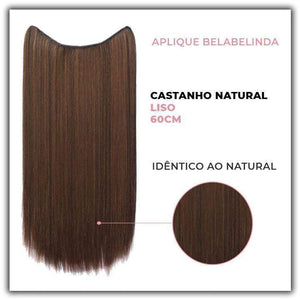Bela Belinda Aplique Castanho Natural Entrega Rápida