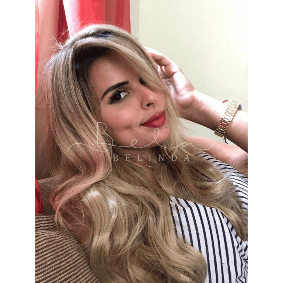 Bela Belinda Aplique Loiro Platinado Pérola Entrega Rápida