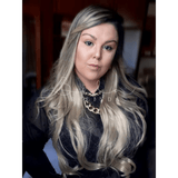 Bela Belinda Aplique Loiro Platinado Pérola Entrega Rápida