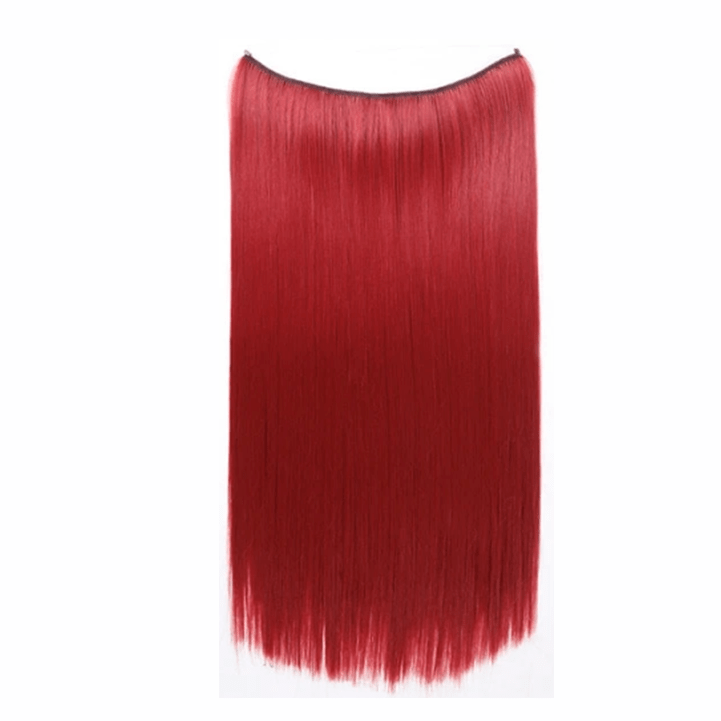 Bela Belinda Liso / 60cm Aplique Vermelho Vibrante Entrega Rápida