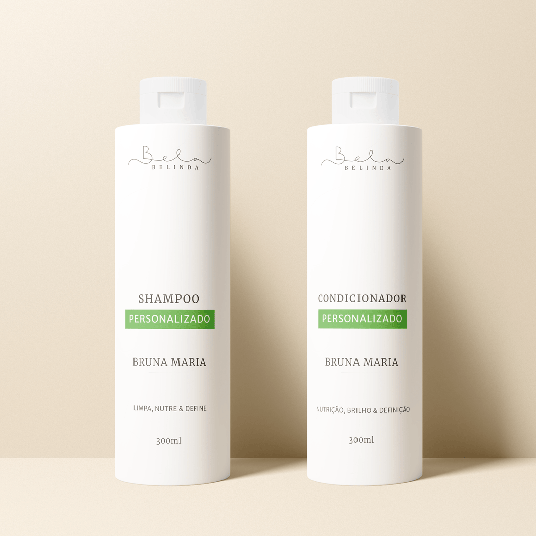 Bela Belinda Tratamento Completo (Shampoo + Condicionador) Tratamento Biocompatível para Cabelos Oleosos.